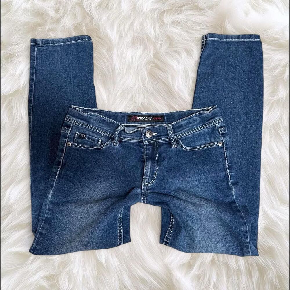 Jordache Girls Stretch Skinny Jeans Medium Wash 10R
